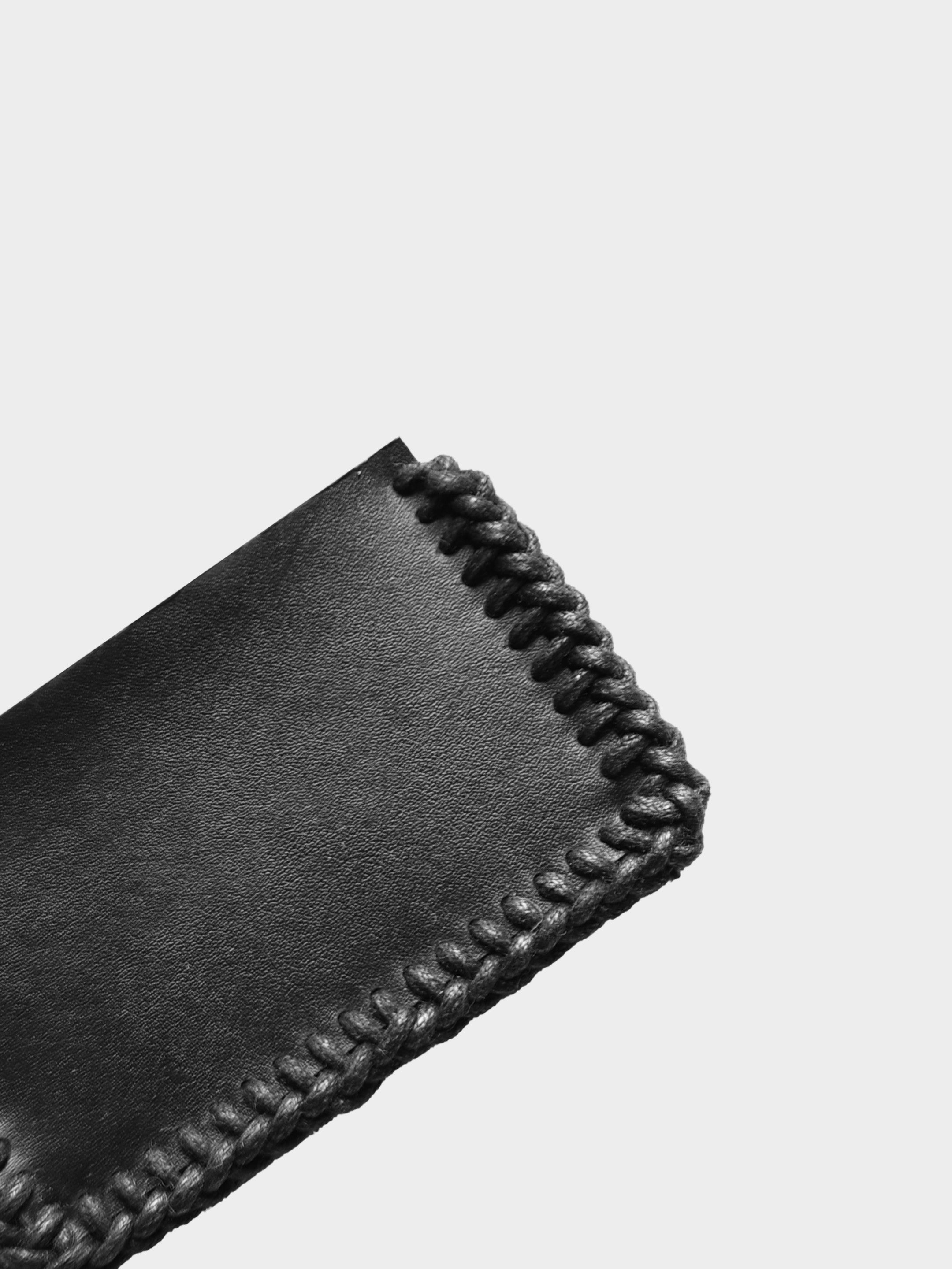 Black Vegan Leather Cardholder