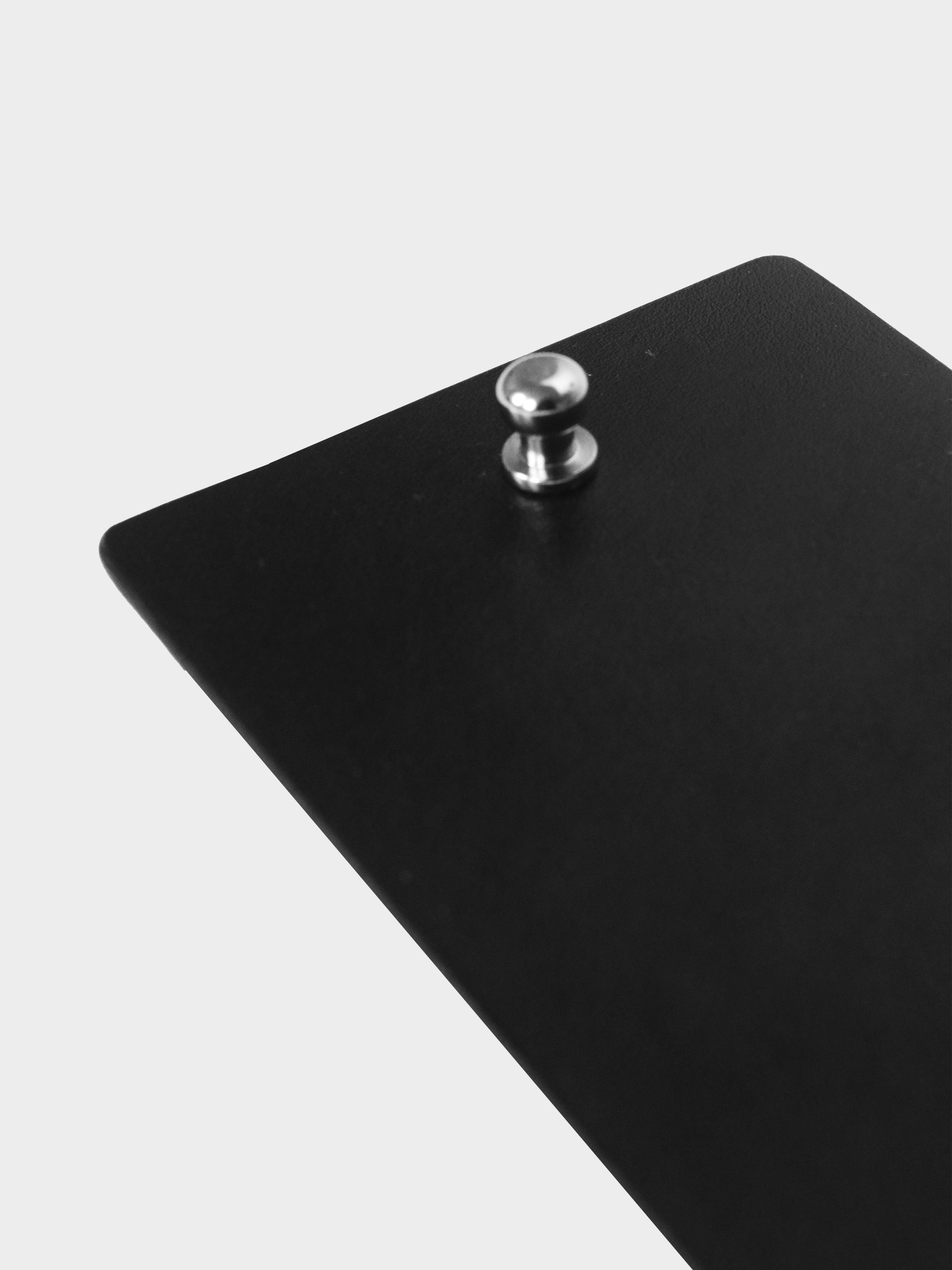 Black Vegan Leather Wire Organizer