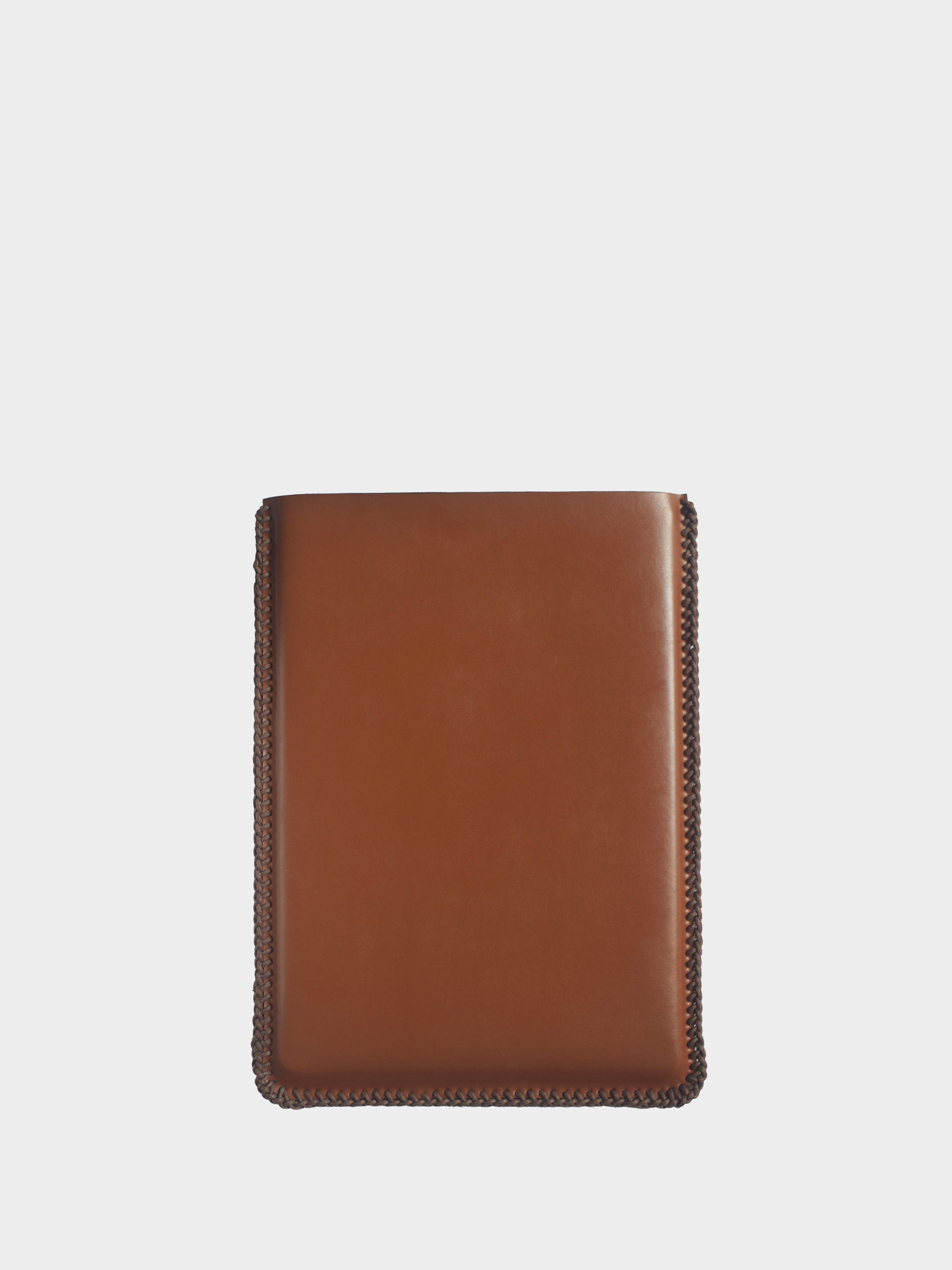 Cognac Vegan Leather Laptop Case